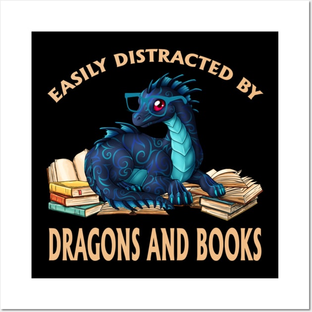 Dragons And Books Wall Art by tabbythesing960